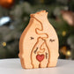 Puzzle personalizat din lemn cu ursul familiei