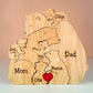 Personalized wooden puzzle: a unique family keepsake 