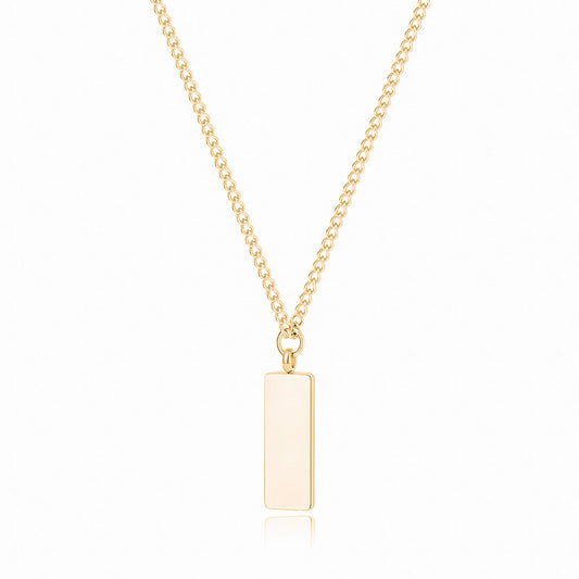 Pilaar ketting met gravure